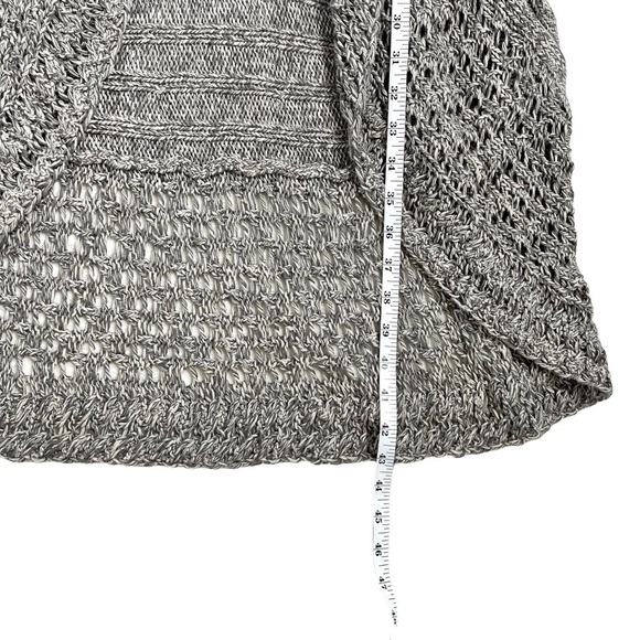 Eddie Bauer Open Front Knitted Gray Grey Cardigan Duster Size 2x plus size - Picture 13 of 15